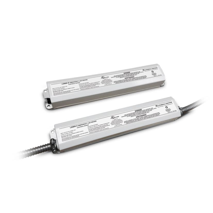 Lithonia Lighting LEM08 A M6 Emergency Driver, 120 to 277 V Input, 20 to 50 V DC Outpu